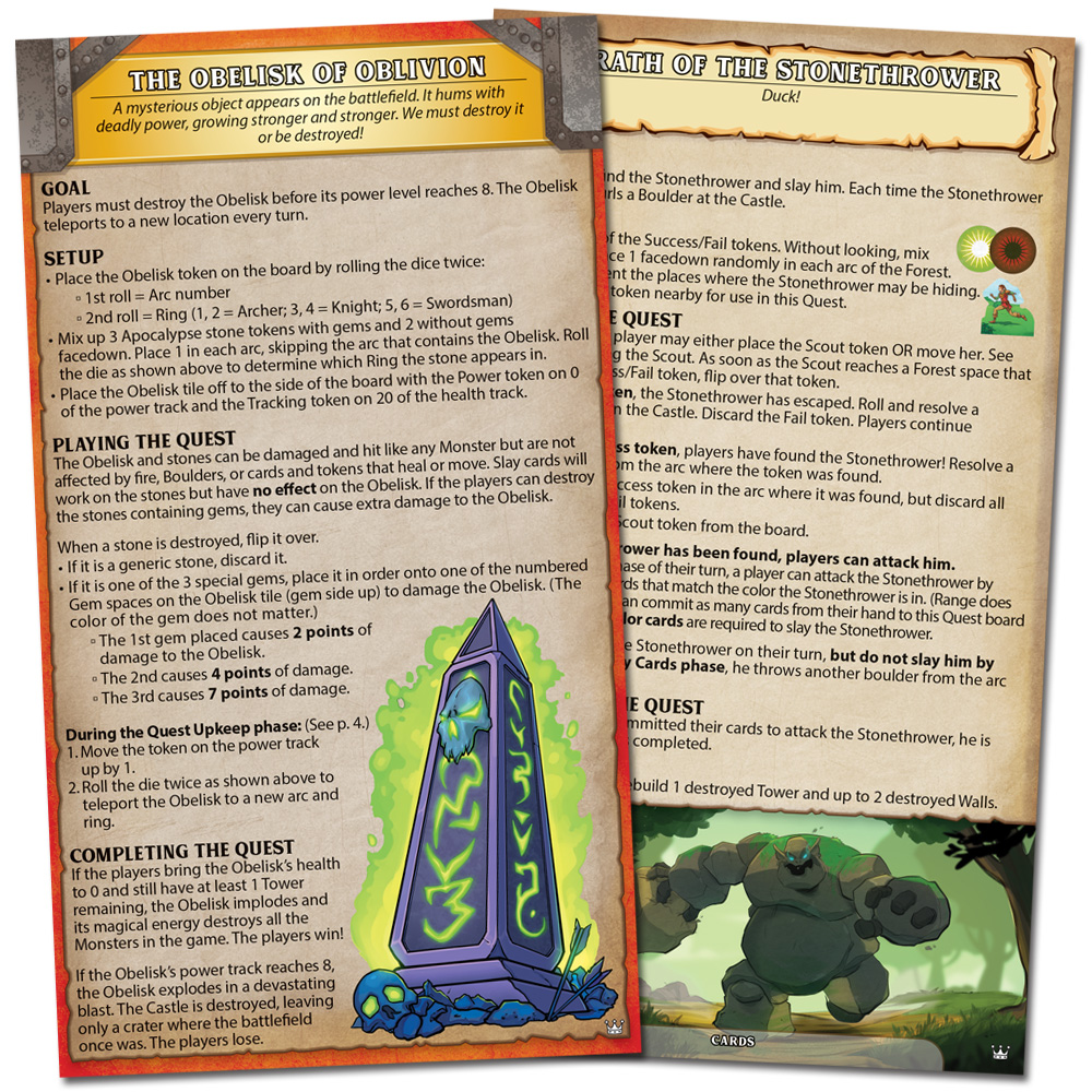 Castle Panic 2nd Edition : Crowns and Quests Expansion